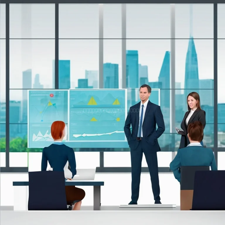 مجموعة من القادة أثناء جلسة تدريب متقدمة